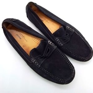 ROCKPORT NAVY SUEDE OAKLAWN PARK PENNY MOCCASIN